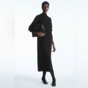COS knitted maxi sweater dress | Black | Small
